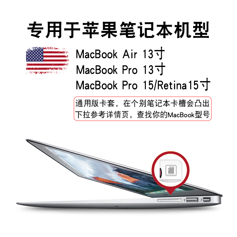 笔记本专用苹果macbook pro13硬盘扩展拓展扩容macbookpro读卡mac15卡套tf内存转sd适配器存储卡转换卡槽卡托-图2