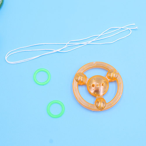 发光拉哨拉线飞轮闪光飞轮闪光陀螺发光玩具发光拉线飞轮玩具礼品 - 图2
