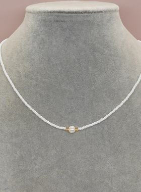 MLGM珍珠miyuki女生气质项链包邮