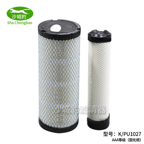 K1027空气滤芯K1026适用大宇小挖机洋马PC50-7叉车TCM 挖掘机空滤 - 图2