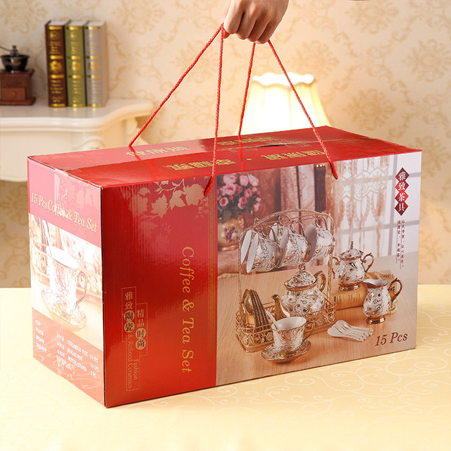 Ceramic coffee cup pot set home high-end exquisite