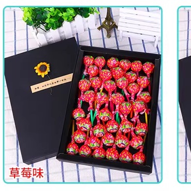 真知棒棒棒糖荔枝草莓味蓝莓荔枝味礼盒装女友情人节新年创意礼物,淘宝优惠券,粉丝福利购,淘宝优惠卷
