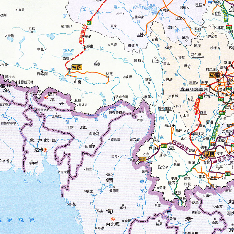 2024全新版浙江及周边地区公路里程地图册 全新国家高速公路编号+新名称+新出口号 浙江及周边地区大比例尺公路地图 - 图2