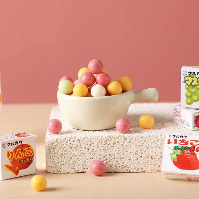 Marukawa fruit flavored chewing gum imported from Japan