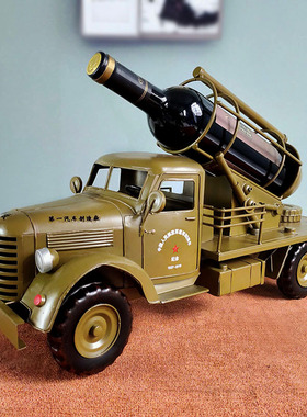 复古模型汽车道具红酒架工艺品