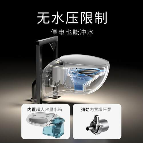 KKO壁挂蛋形全自动嵌入式K6智能马桶墙排隐藏泡沫盾小户型坐便器 - 图1