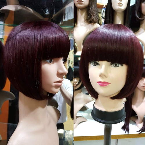 Короткие парики девушек Bobo Head Missome Simulation Net Red Fashion Fluffy Bangs Full Head Set Популярная новая бесплатная доставка