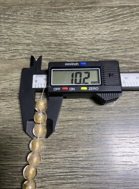 K1012香灰珠金箔渐变贵气奢华寺庙琉璃珠DIY手机链包挂钥匙扣配饰