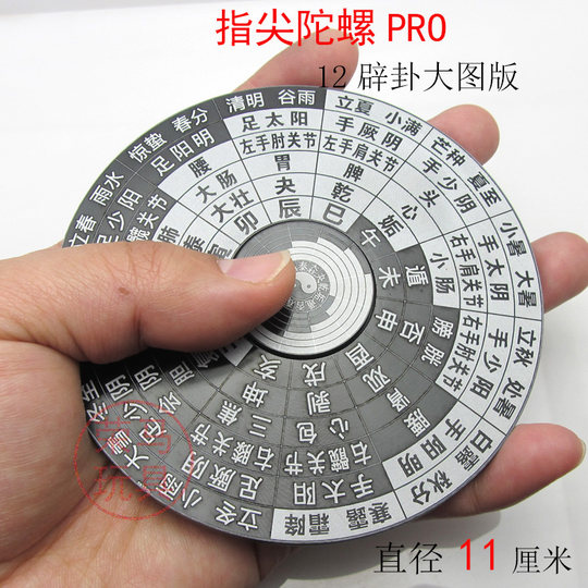 Adorno de disco de aleación de aluminio con punto de acupuntura giroscópica y yema del dedo