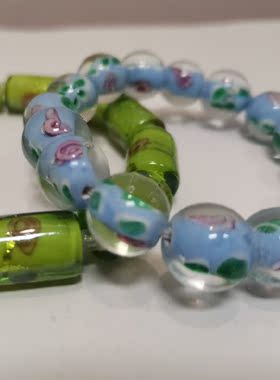 原创琉璃花朵手串ins情侣水晶