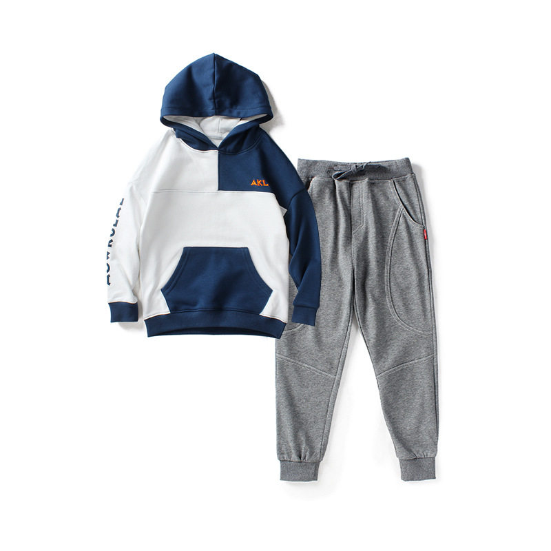童套装春秋季韩版22新款男童卫衣套装 中大童针织长裤儿童两件套,淘宝优惠券,粉丝福利购,淘宝优惠卷