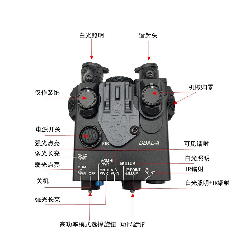 Metal DBAL-A2 full function green laser indicator PEQ laser - 图1