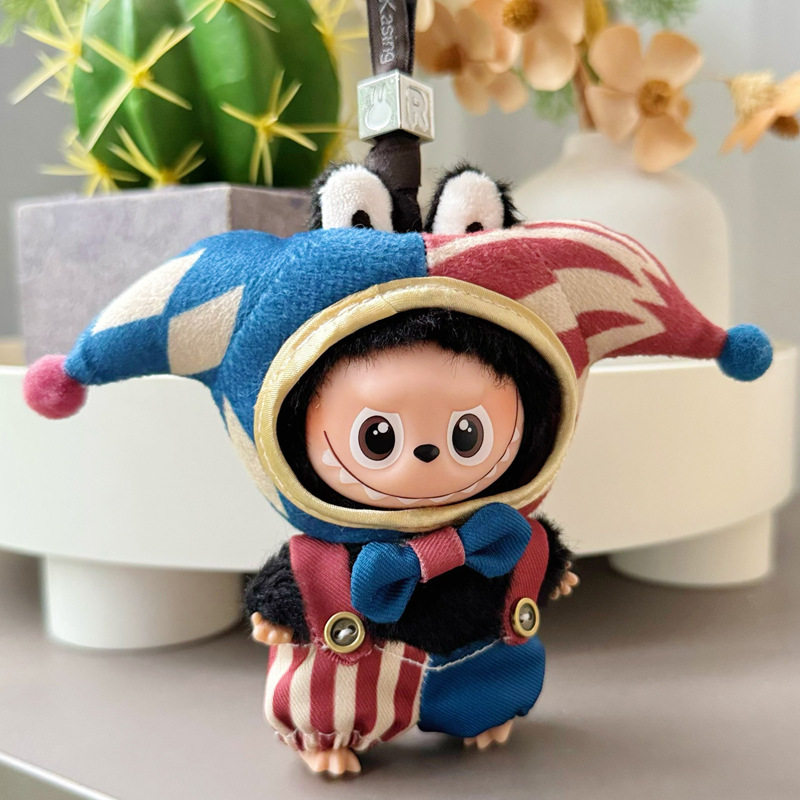 拉布布衣服配饰 可爱小丑三件套挂件4代labubu心底密码娃衣,淘宝优惠券,粉丝福利购,淘宝优惠卷