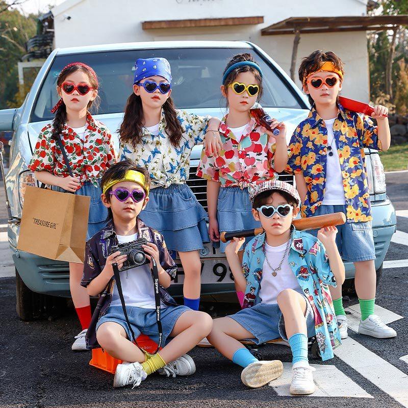 表演演出服花港风走秀儿童节衬衫运动会穿搭套装港式年代复古8090,淘宝优惠券,粉丝福利购,淘宝优惠卷