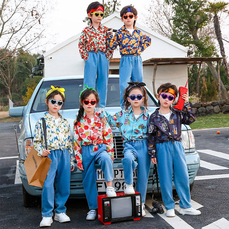 表演演出服花港风走秀儿童节衬衫运动会穿搭套装港式年代复古8090,淘宝优惠券,粉丝福利购,淘宝优惠卷