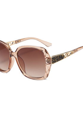 2025年新款潮女士时尚夏季圆脸显瘦大框偏光太阳眼镜防紫外线开车