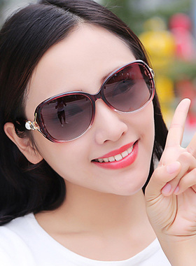偏光优雅女士狐狸头装饰太阳镜