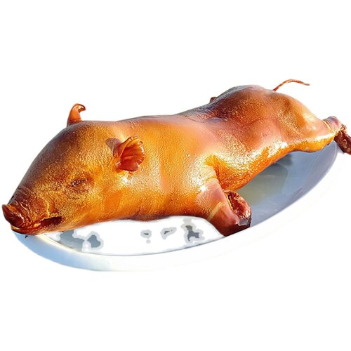 正宗荣昌烤乳猪脆皮五香舌尖美食卤乳猪黄金猪整只春节礼盒装 - 图0