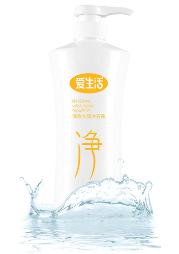 绿叶爱生活500ml清盈水润沐浴露保湿清香清洁身体洗澡不假滑拔干 - 图3