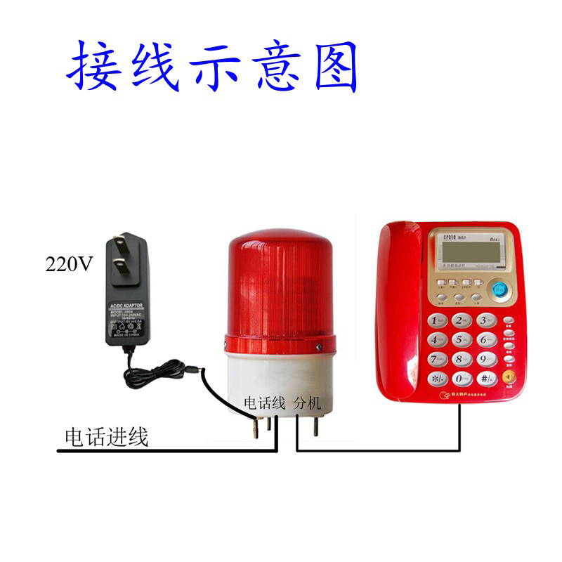 电话铃声放大器助响器来电显示声光电话座机固话响铃器RSP-SG101-图3