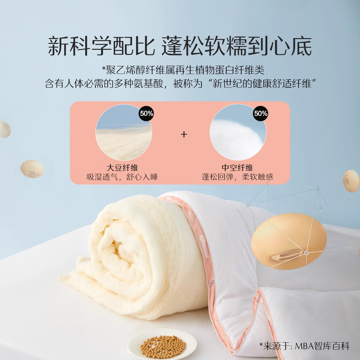 水星家纺被子大豆被冬被春秋被加厚被四季通用子母被宿舍家用被芯,淘宝优惠券,粉丝福利购,淘宝优惠卷