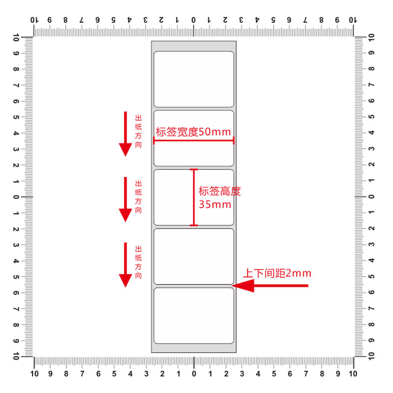 亮白PET标签纸50*35mm不干胶防水贴纸防油撕不烂PVC5x3.5cm定制做,淘宝优惠券,粉丝福利购,淘宝优惠卷