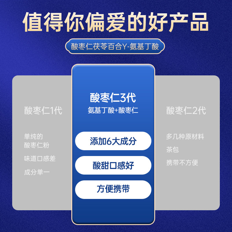 仁和酸枣仁百合茯苓睡眠;氨基丁酸 众久酸枣仁