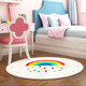 Round simple carpet chair mat bedroom