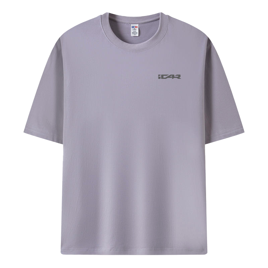 新款奇瑞icar工作服定制logo纯棉T恤短袖ICAR爱咖汽车4S店工衣夏 - 图2