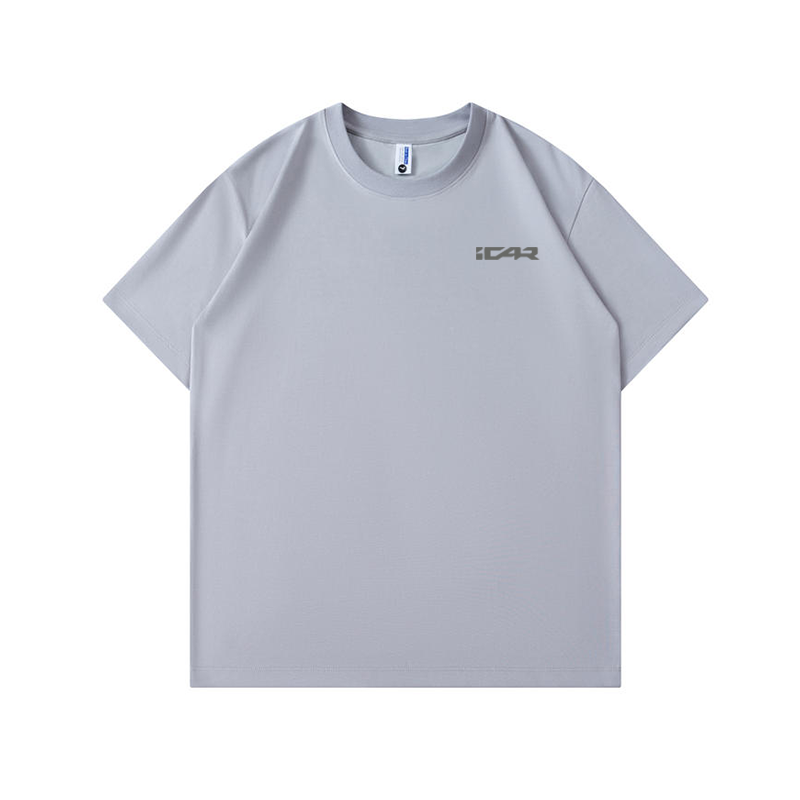 新款奇瑞icar工作服定制logo纯棉T恤短袖ICAR爱咖汽车4S店工衣夏 - 图3