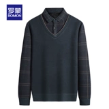 Шерстяной флисовый комплект, рубашка, демисезонный удерживающий тепло трикотажный свитер, имитация рубашки