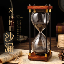 Child time hourglass timer 30 min 60 One hour and half funnel anti-fall sandbottle retro creative pendulum