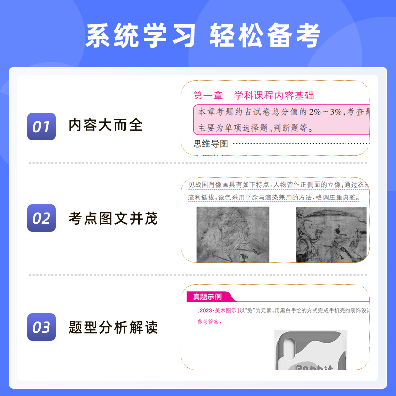 山香教育2024年安徽省教师招聘考试专用教材学科专业知识小学美术教材及历年真题押题试卷全2册 - 图1