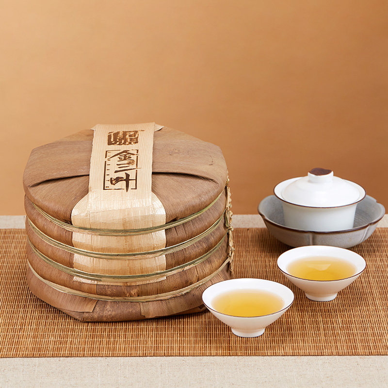 八马茶叶金三叶普洱茶提装357g*饼 八马普洱