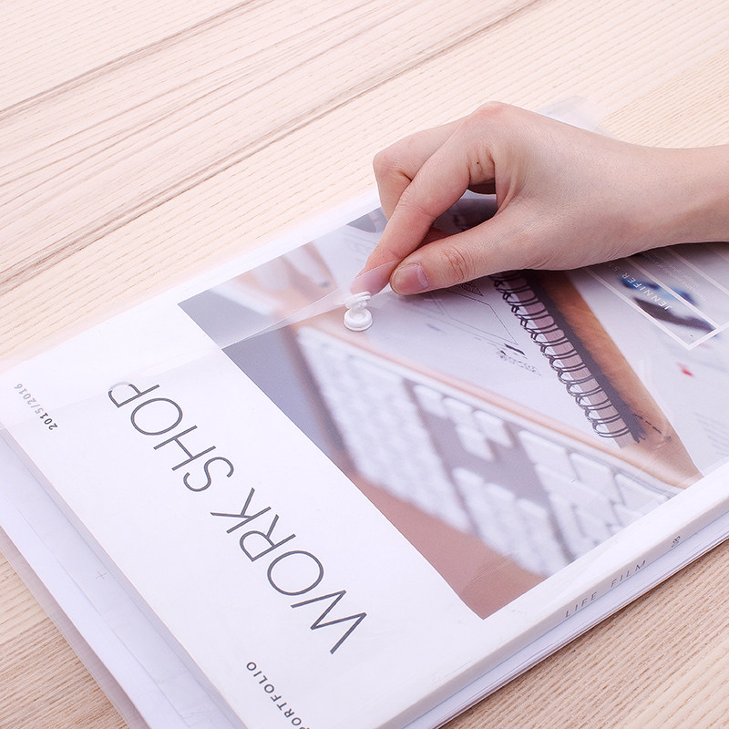 得力(deli)10只A4透明文件袋按扣资料袋塑料档案袋收纳袋 8308,淘宝优惠券,粉丝福利购,淘宝优惠卷