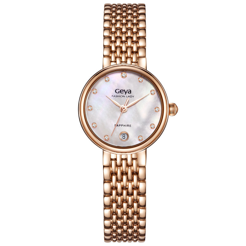 格雅女小表盘防水简约气质女士女表 格雅国产腕表