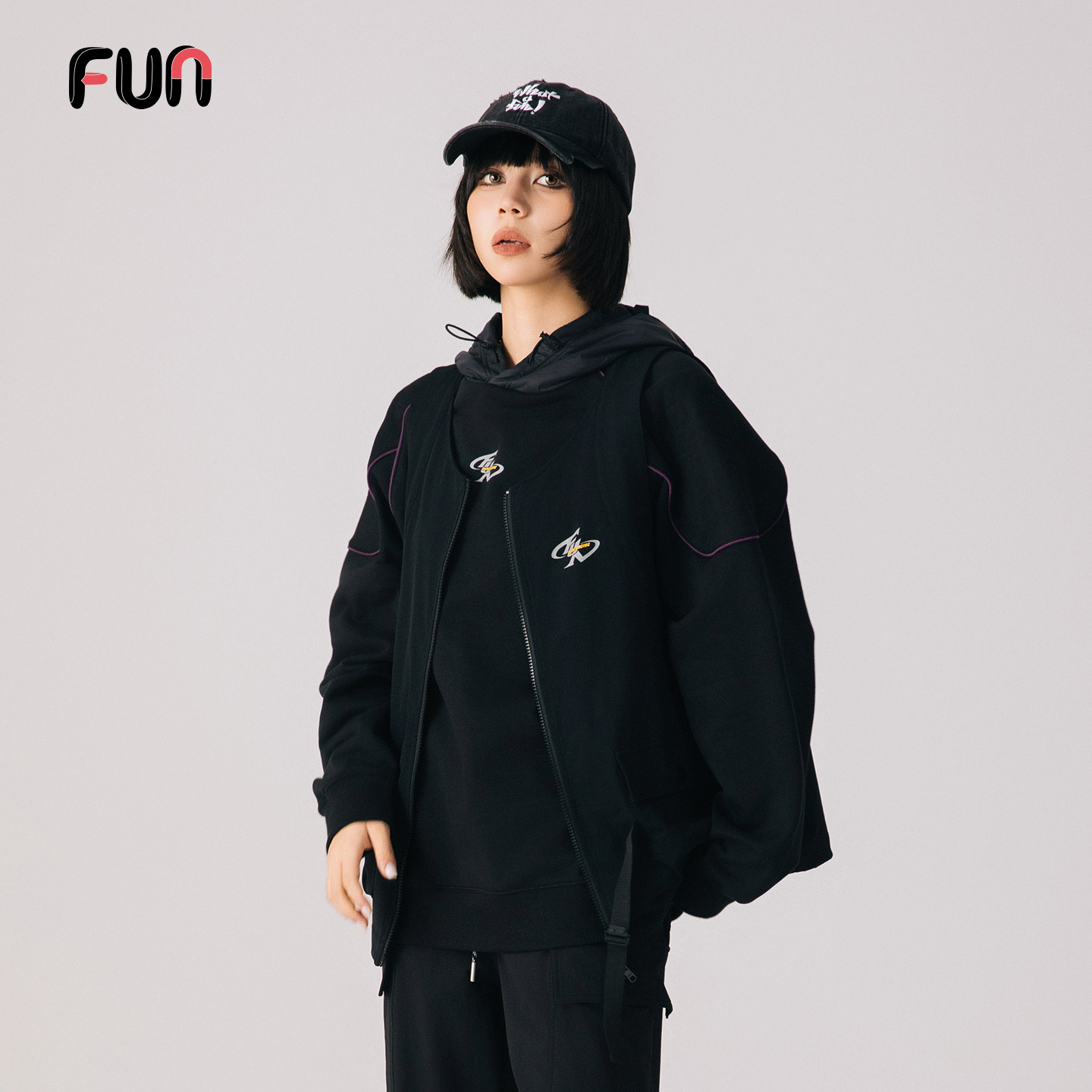 Fun2025秋冬季商场同款工装马甲女休闲坎肩多口袋机能风背心男女,淘宝优惠券,粉丝福利购,淘宝优惠卷