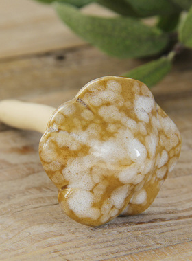 康康时光陶瓷蘑菇花盆细长摆件