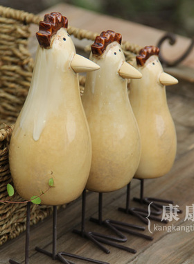 康康时光铁脚三只趣味zakka陶艺