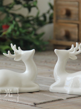 康康时光麋鹿圣诞新年杂货白瓷