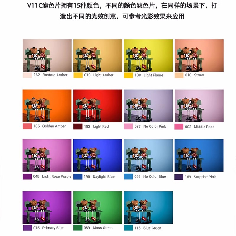 神牛AK-R16磁吸色温片圆头V1/V1pro/V100闪光灯V-11T/V-11C滤色片 - 图0