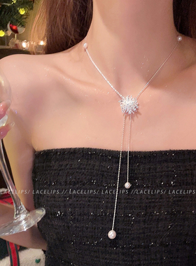 浪漫初雪~珍珠烟花项链女款