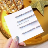 Модная заколка для волос, универсальная челка, аксессуар для волос, европейский стиль, инкрустировано бриллиантами, популярно в интернете