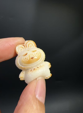 象牙果拉布布配件通孔小串饰Diy材料可爱卡通小动物吊坠挂件饰品