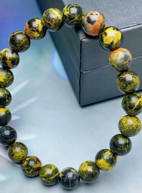 天然原矿雄黄手串水晶饰品