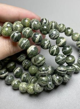 蛇纹玉民族风闪闪发亮天然水晶