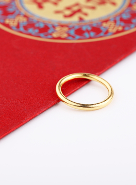 SUTEE原创设计小众银饰 古法素圈纯银戒指 简约素圈纯银戒指