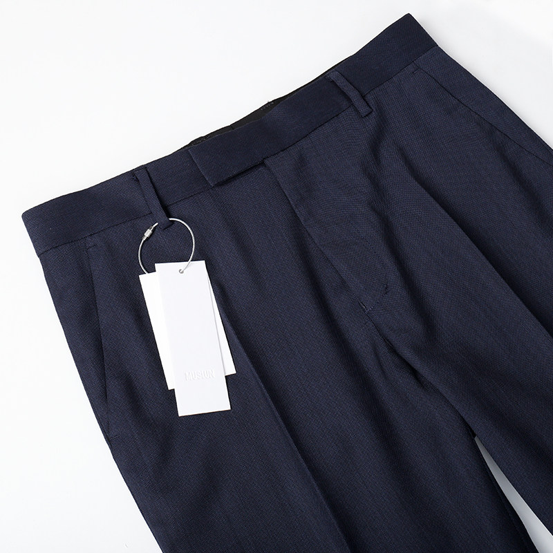 精纺100%羊毛高档修身男九分裤西裤铜氨丝里进口日本EXCELLA拉链,淘宝优惠券,粉丝福利购,淘宝优惠卷