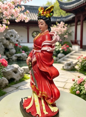 1比12虞姬静态模型宿迁特色文创旅游纪念品伴手礼喜庆王妃小摆件