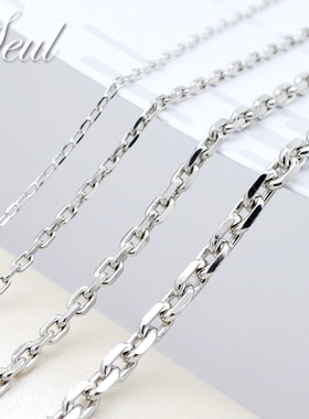 纯银银长款嘻哈风十字链